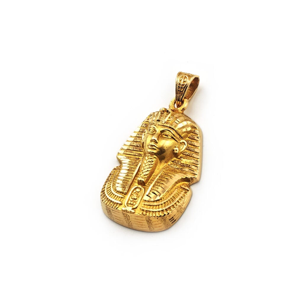 Massiver Pharao Anhänger 42,5 Gramm 750er Gold (4)