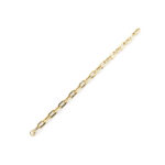 Paperclip / Anker Armband halbmassiv 585er Gold