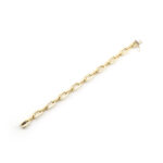 Paperclip Armband Italien halbmassiv 585er Gold