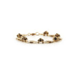 Romantisches Rosenblüten Armband Gelbgold
