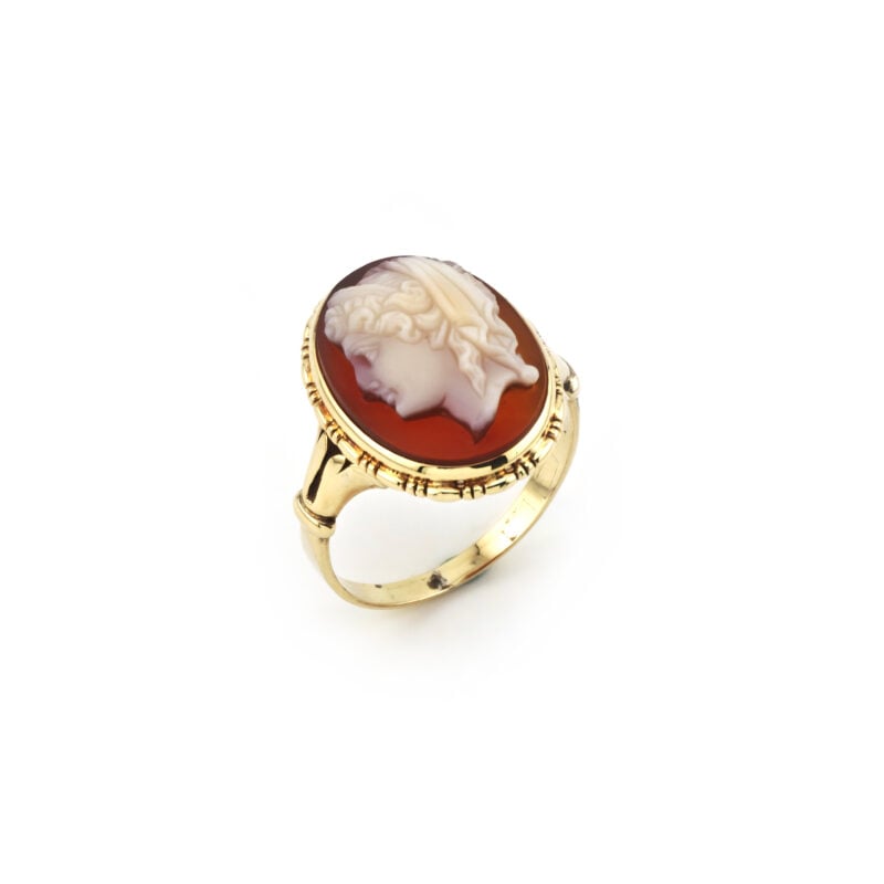 Antik Ring Historismus mit Lagenachat 585er um 1900 1 Antik Ring Historismus mit Lagenachat 585er um 1900