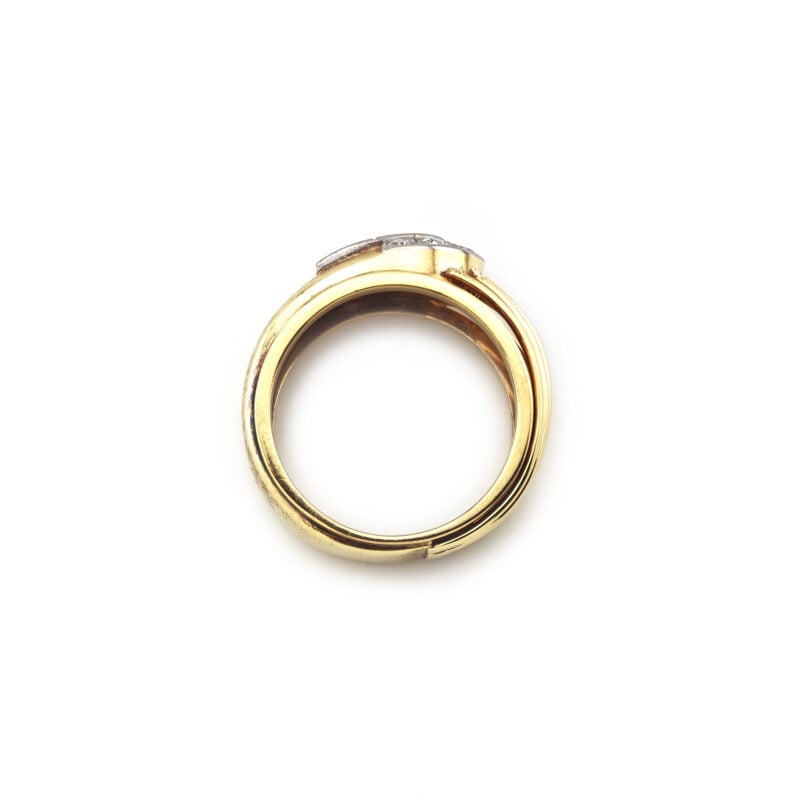Edler Vintage Smaragd / Diamant Ring 585er Gold