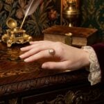 Antik Ring Historismus mit Lagenachat 585er um 1900