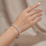 Massives Tennisarmband aus 750er Gold 10,25 ct. VVS