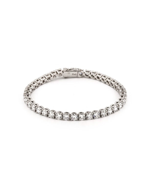 Massives Tennisarmband aus 750er Gold 10,25 ct. VVS