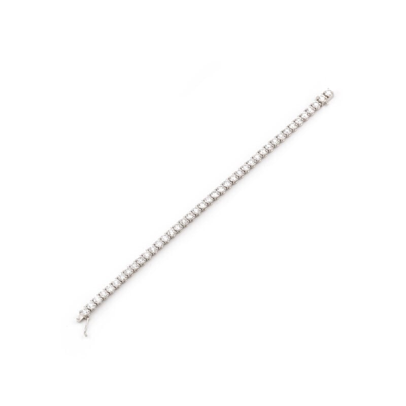 Massives Tennisarmband aus 750er Gold 10,25 ct. VVS 4 Massives Tennisarmband aus 750er Gold 10,25 ct. VVS
