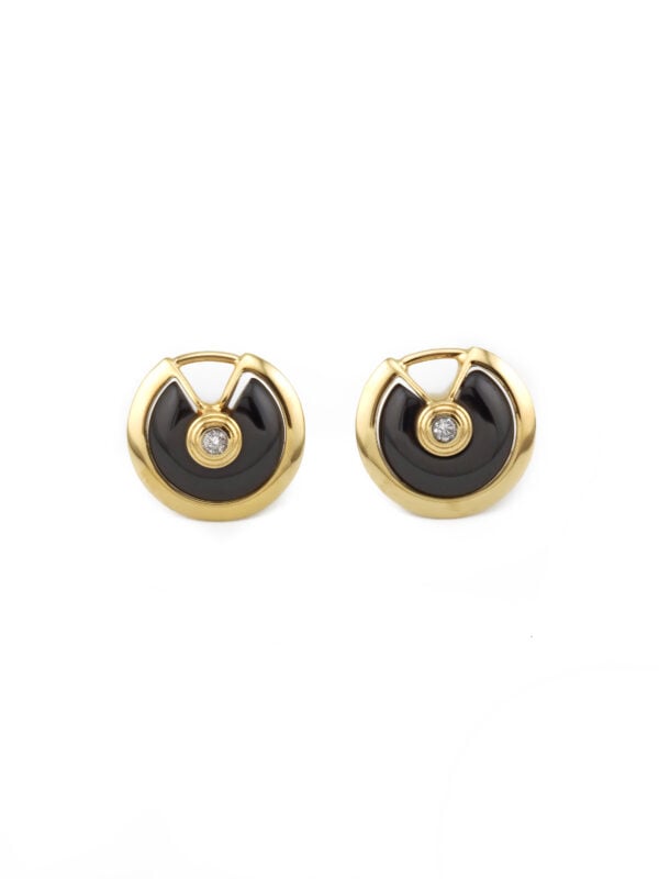 Runde Ohrringe Gatsby Style 585er Gold