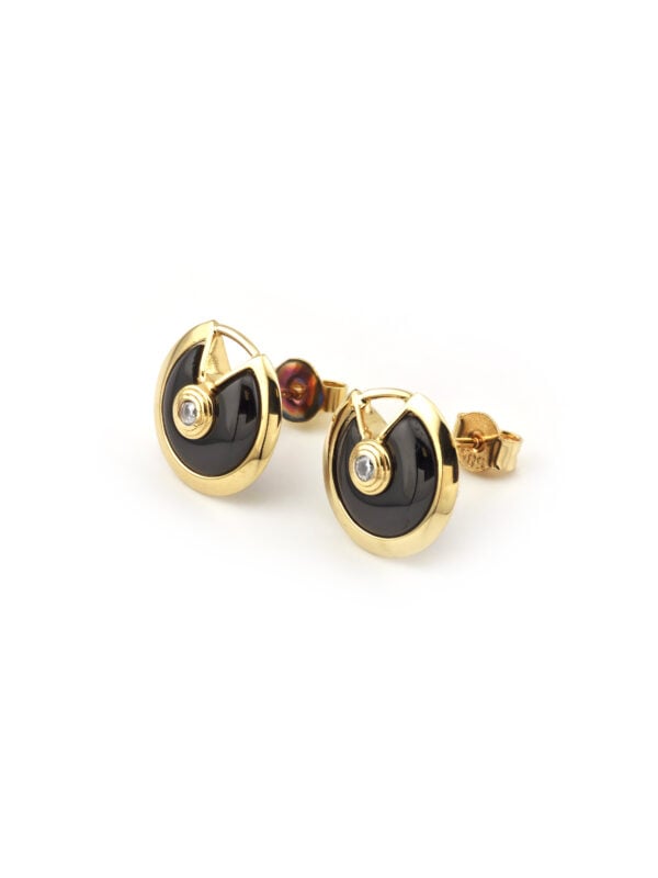 Runde Ohrringe Gatsby Style 585er Gold (4)