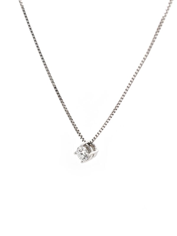 Solitär Collier CHRIST 585er Weissgold 0,3 ct (4)