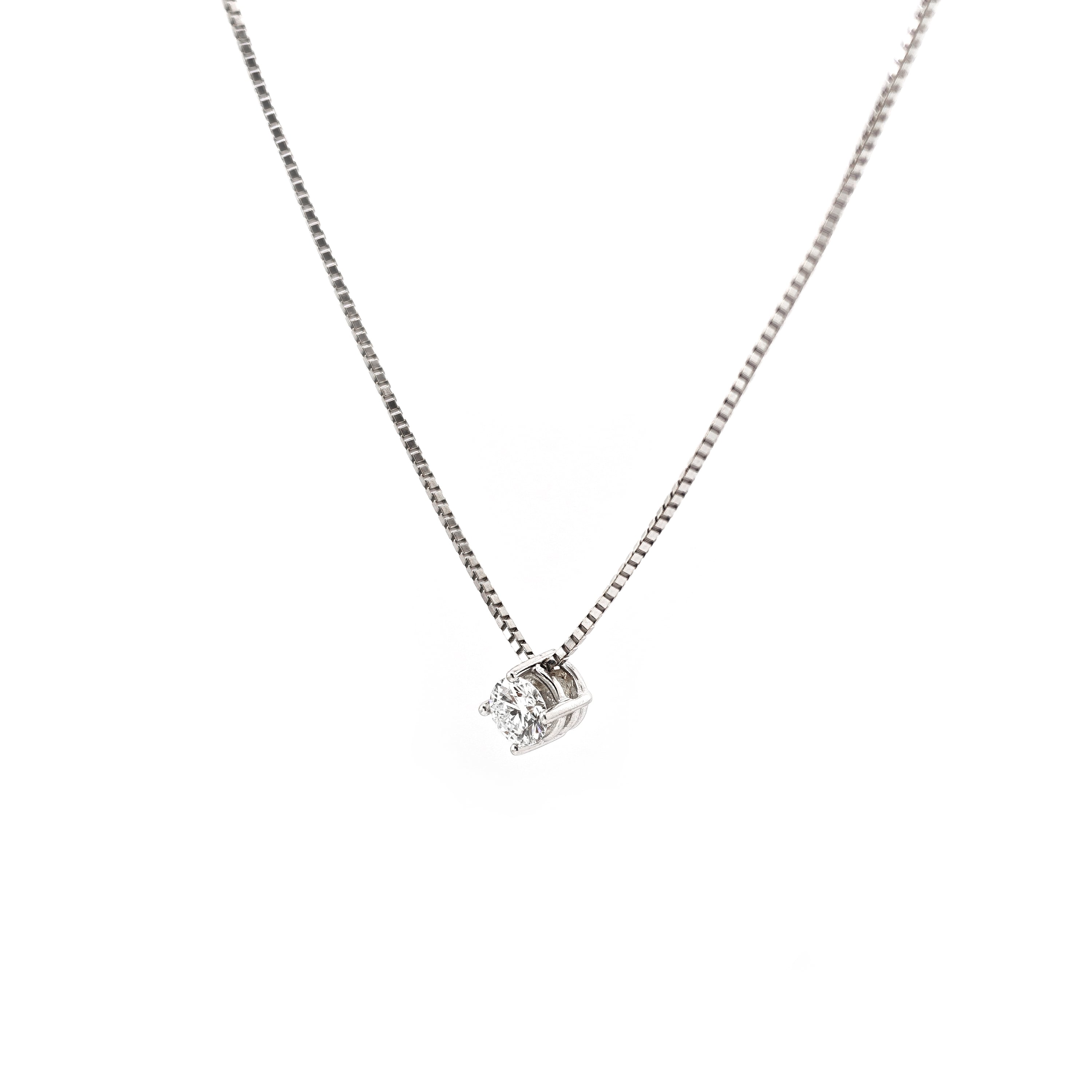 Home Juwelier Göze 23 Solitär Collier CHRIST 585er Weissgold 0,3 ct (4)